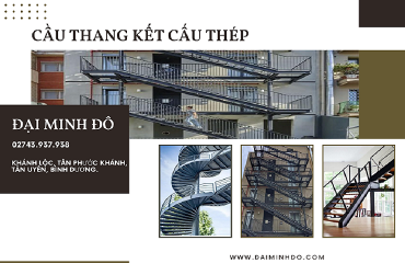 Cầu thang công nghiệp kết cấu thép
